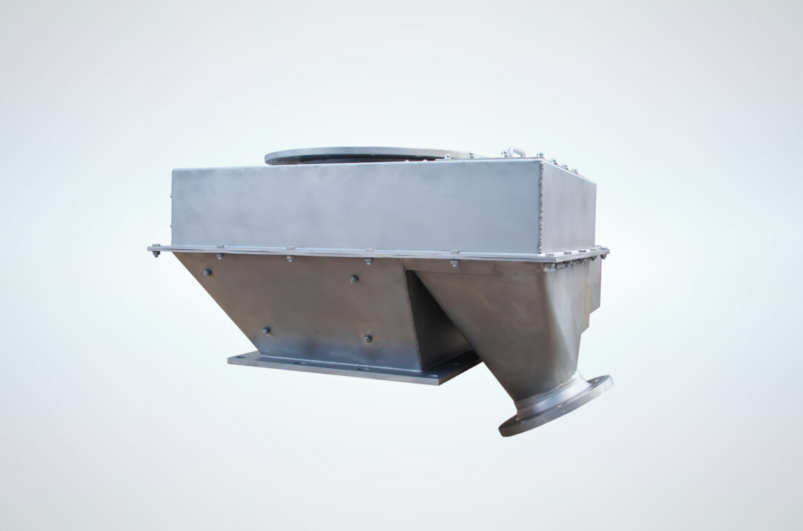 Downpipe swivel sampler. Cropped image. Typical applications: Salt or electrical scrap processing