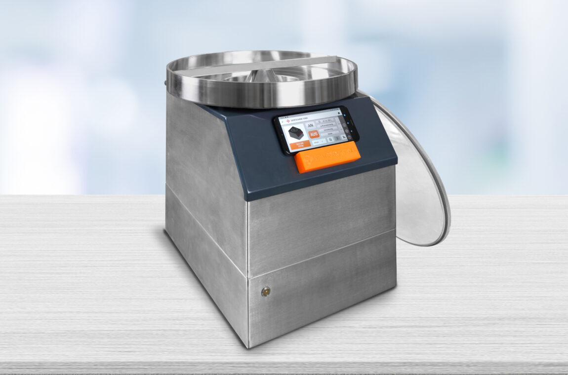 SLS 200 air jet sieve with 400 sieve adapter and air preheating