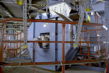 Rotary divider in the coal-fired power plant