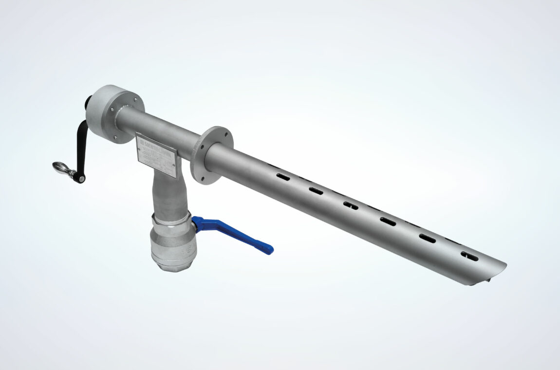 Screw sampler mechanically operated