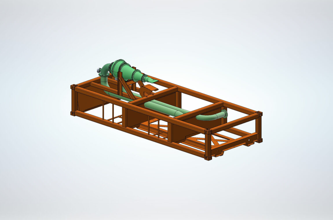 SIEBTECHNIK-TEMA semi-mobile setting machine Supplementary container SKCP with drip tray and control unit as a basis for SKC16-25
