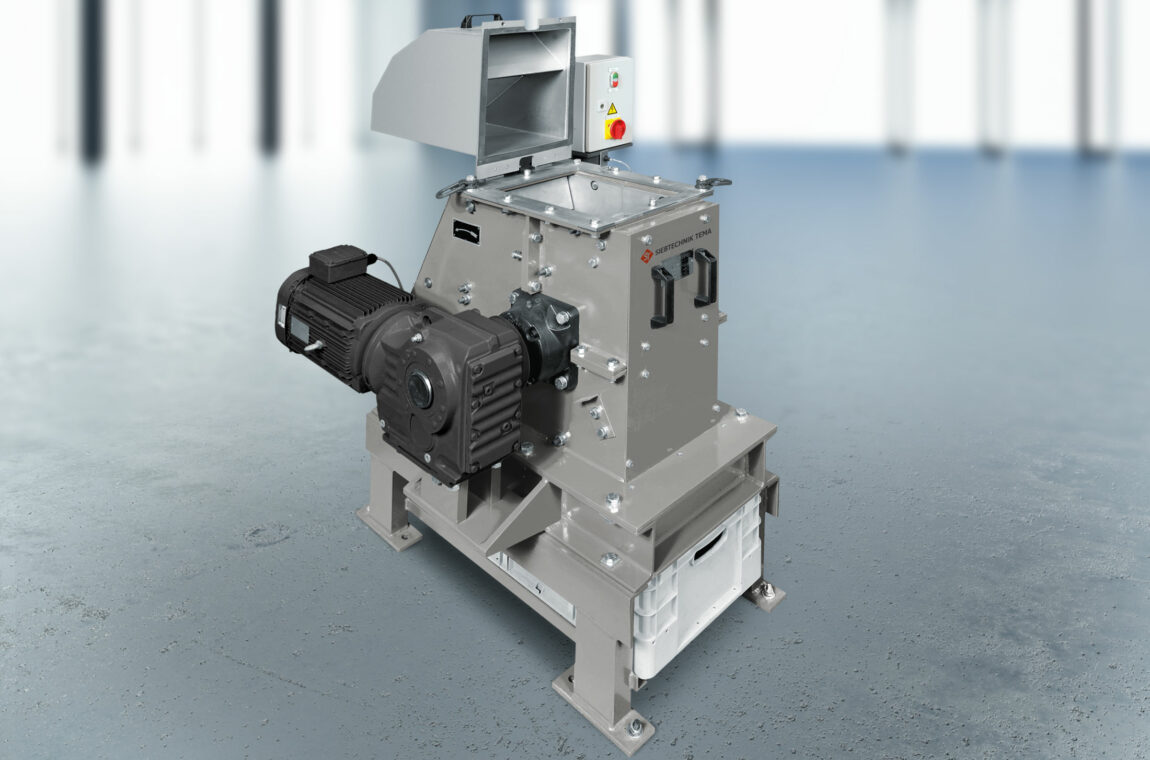 SIEBTECHNIK TEMA single roller mill in the laboratory version