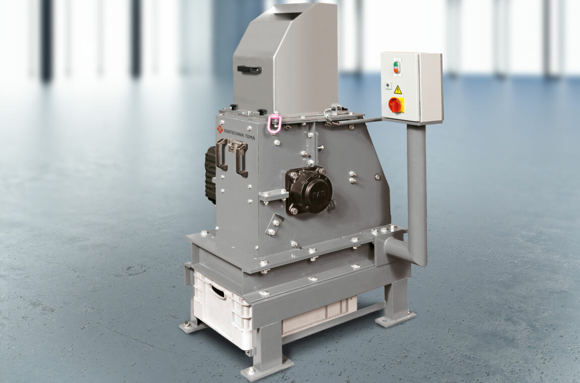 SIEBTECHNIK TEMA single roller mill in the laboratory version